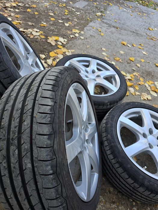 Джанти с гуми 17 5х112 
Гуми: Debica летни 225 45 17 DOT 2024
Джан