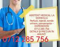 Asistent medical la domiciliu - Perfuzii, injecții, sonde, pansamente