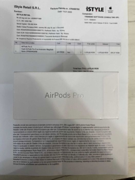 Apple Airpods Pro 2 [NOI CU FACTURA]