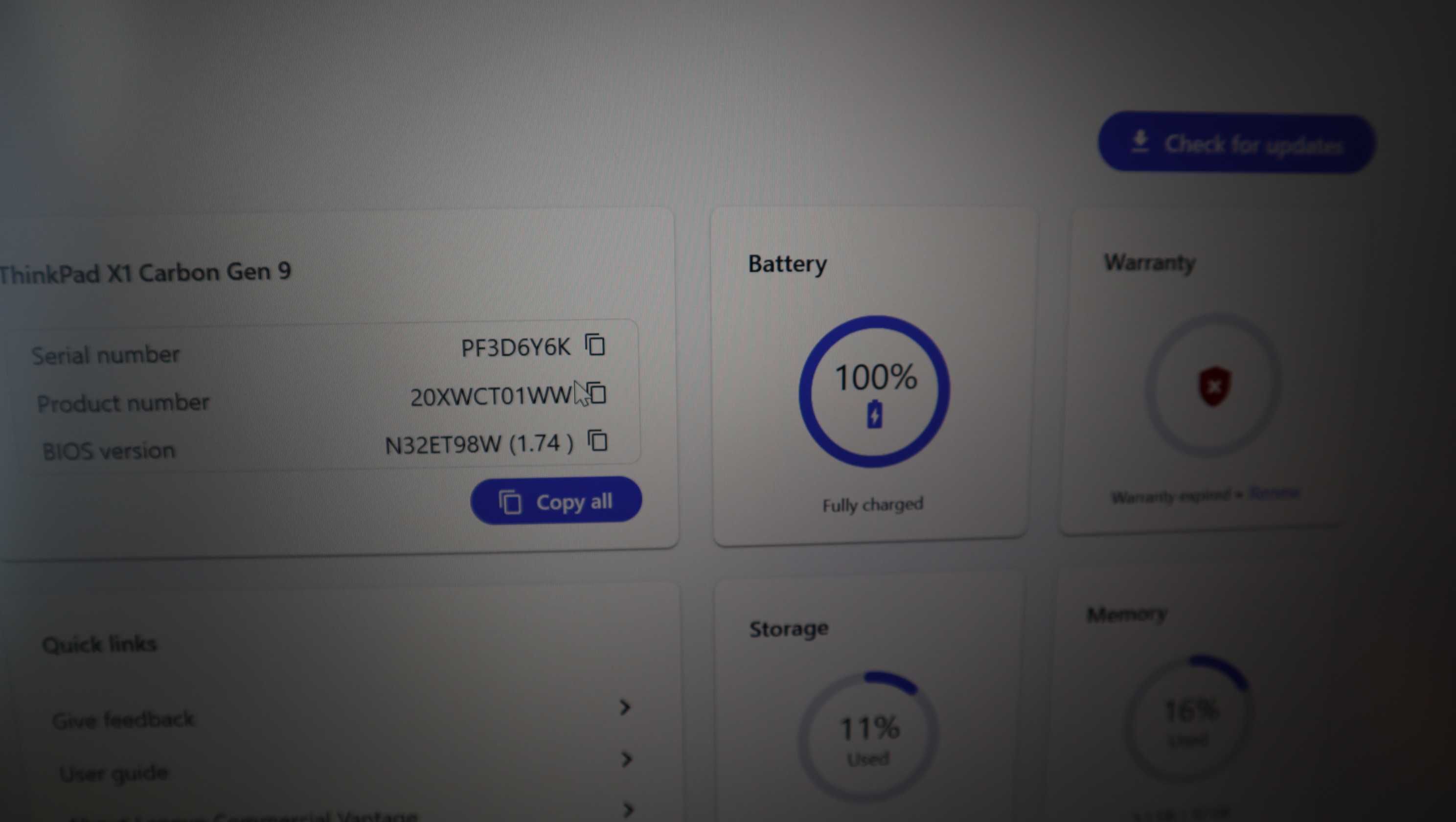 Lenovo X1 Carbon 9 Gen FHD IPS/ i5 1145G7 / 512GB NVMe /32GB