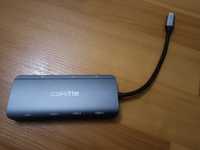 Hub USB-C dual hdmi, usb 3.0, alimentare