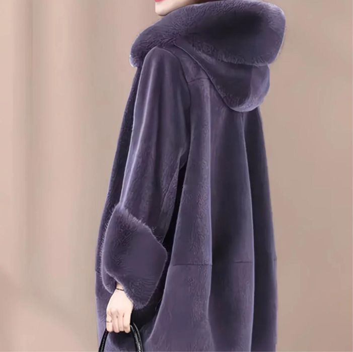 Шуба с меховый копешеном