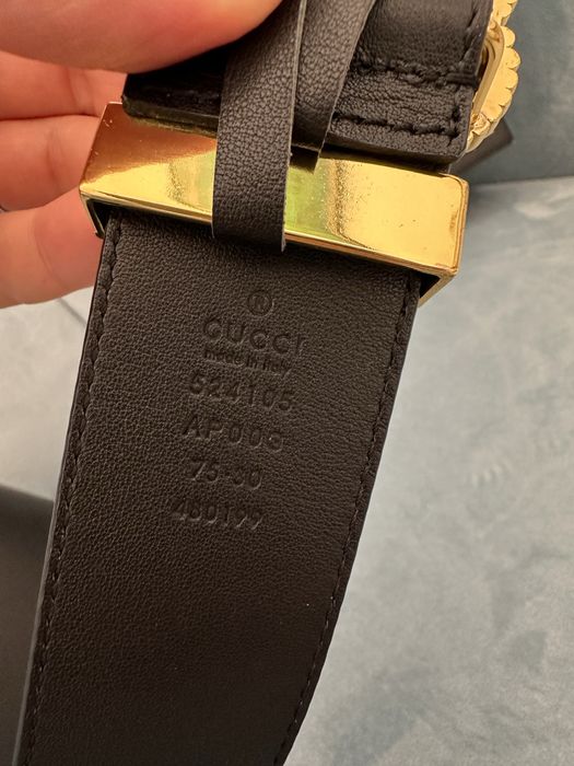 Curea Gucci, noua, piele, cutie si saculet