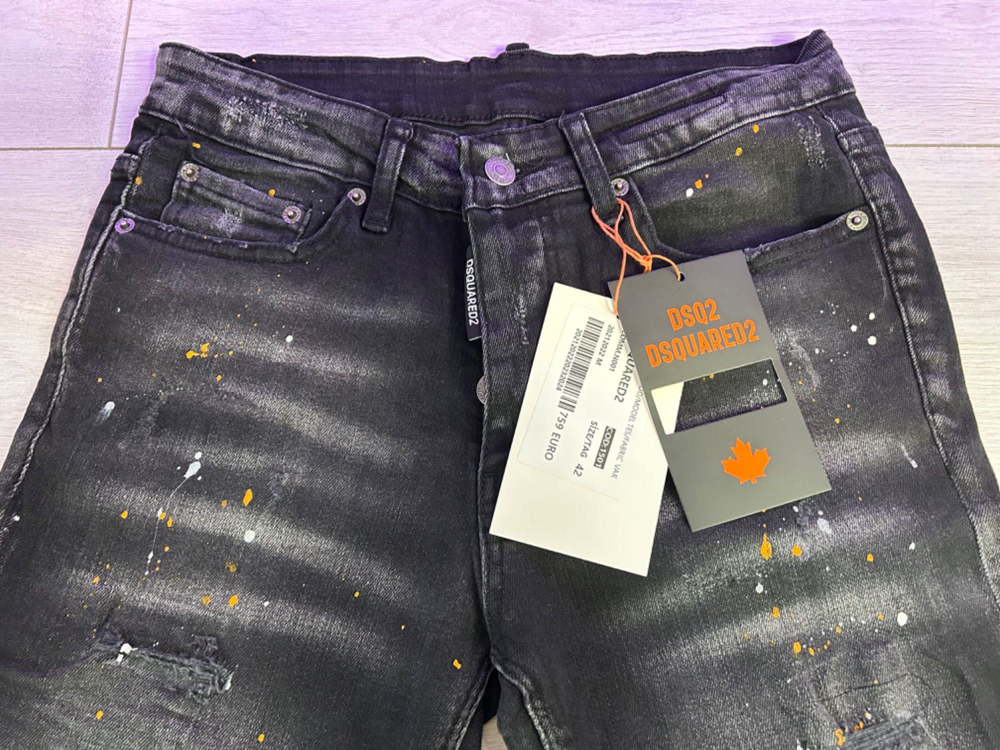 Blugi Scurți Dsquared 2 black New Collection 2025
