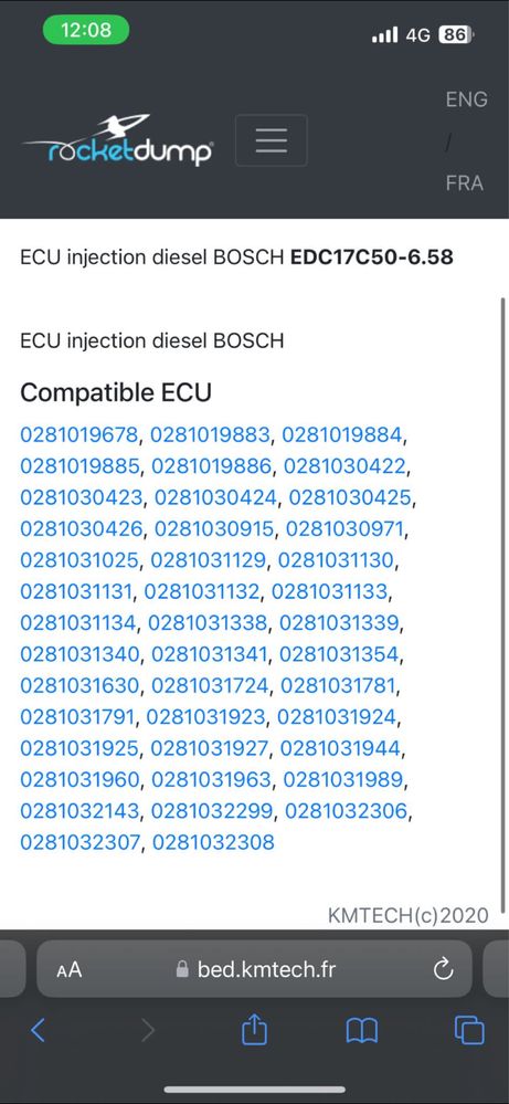 Calculator motor ECU BMW 520d 0281031781