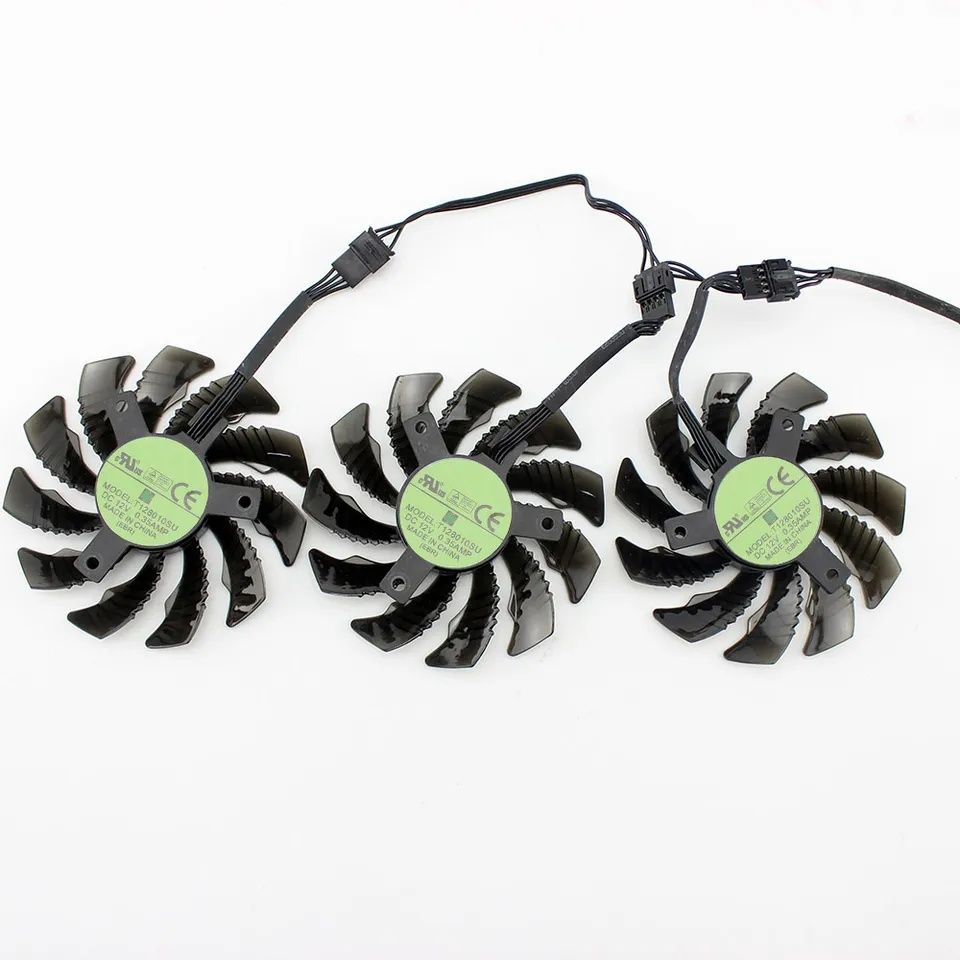 Cooling Fan set Ventilator  Gigabyte GTX 75MM T128010SU, 4PINI