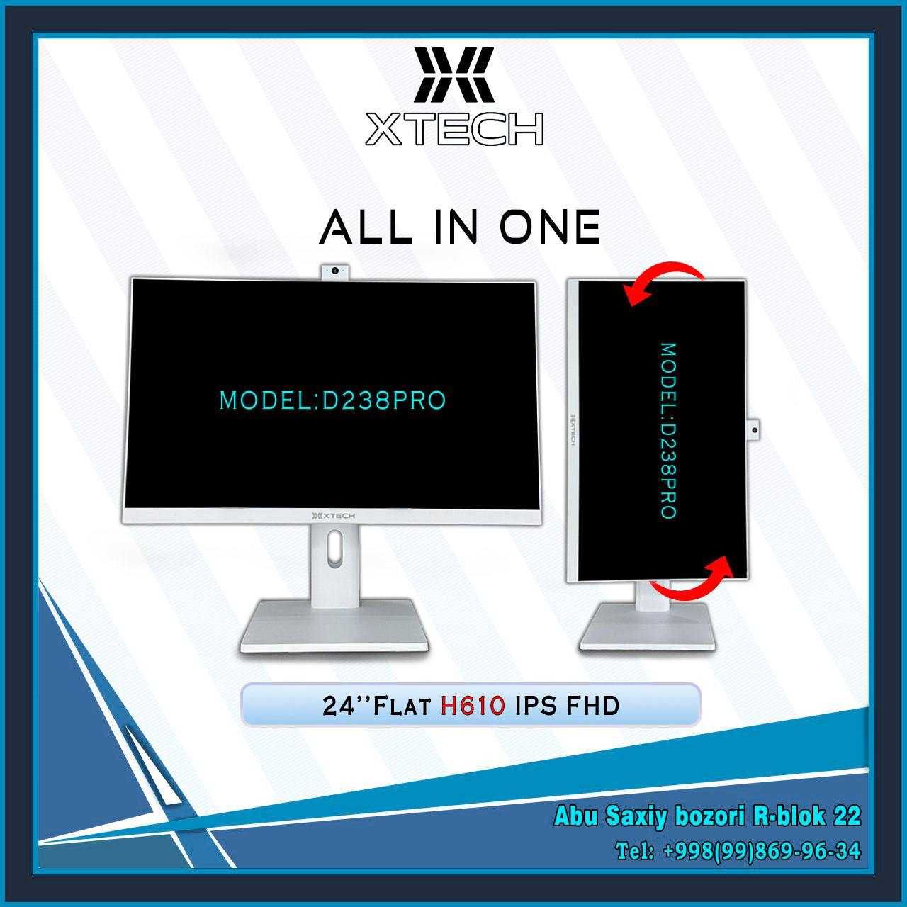 Monoblok XTECH 24" IPS H610 Flat