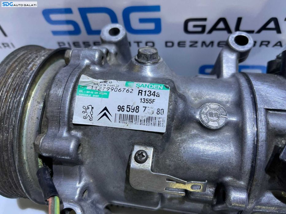 Compresor AC Clima Aer Conditionat Peugeot Partner 2 1.6 16V 2008 - 2017 Cod 9659875780 [G0069]