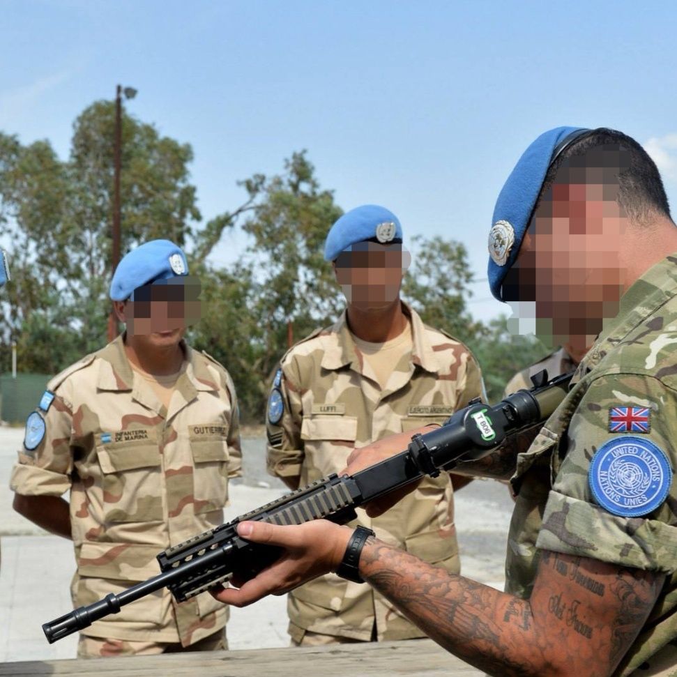 insemn arma / insignă militar  ONU