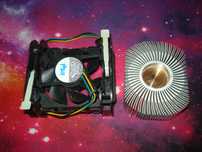 cooler procesor retro vintage intel original socket 478 miez cupru