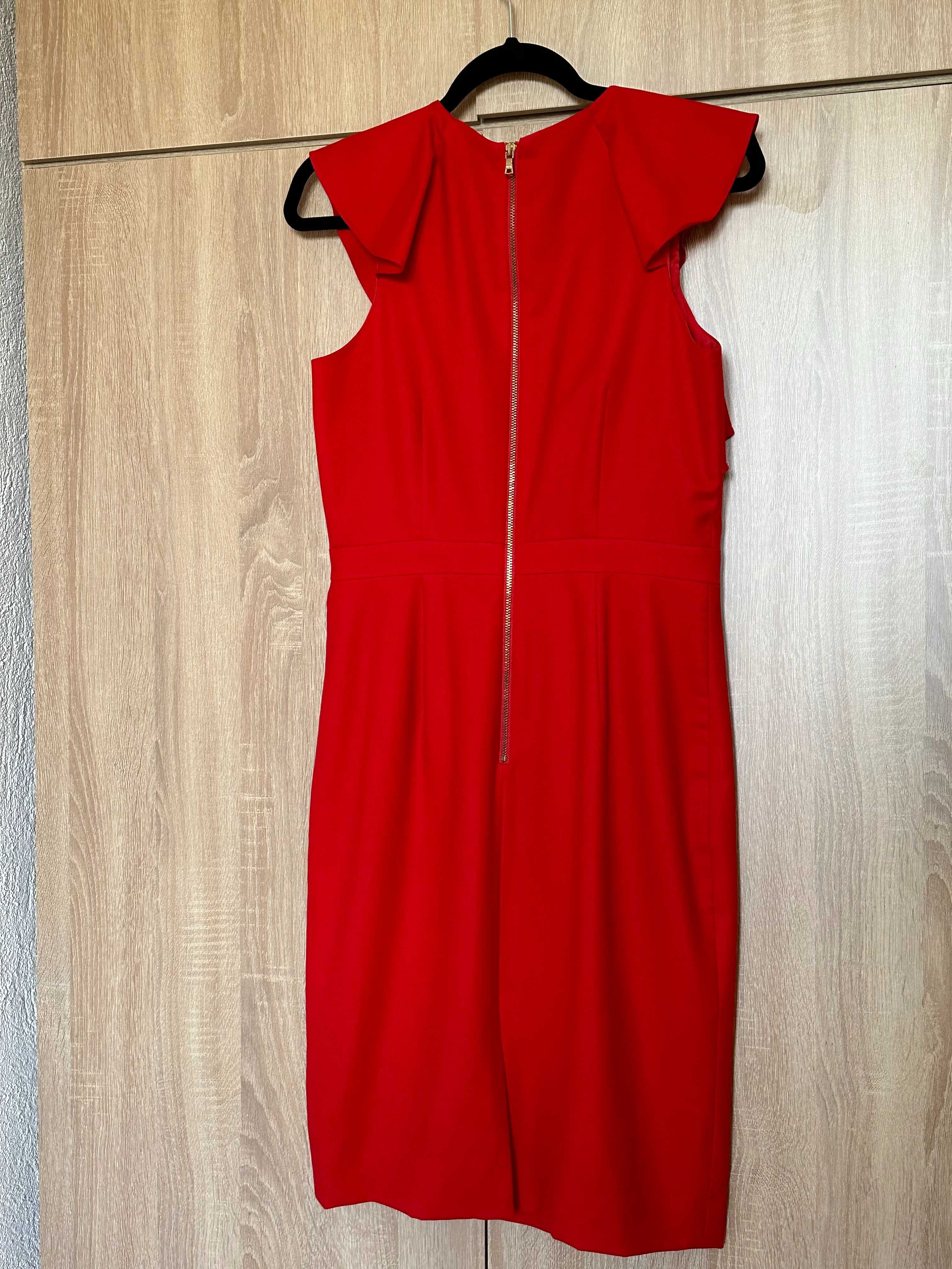 Червена рокля J. Crew 100% вълна Vintage