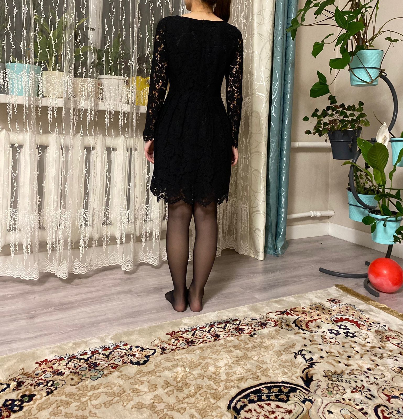Вечернее чёрное платье