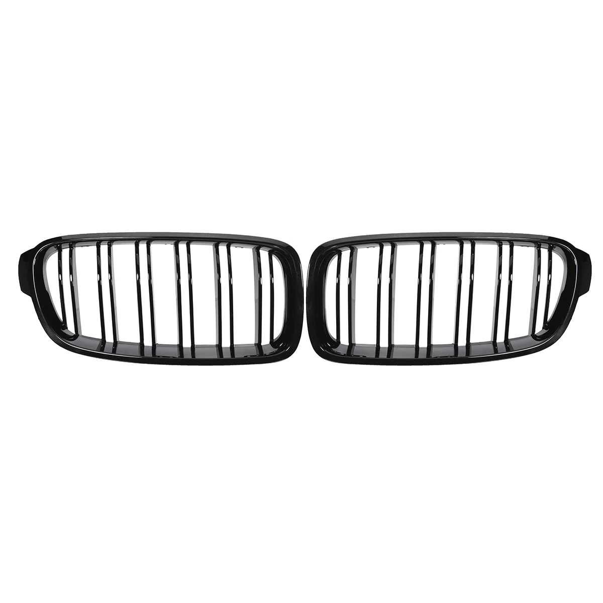 Negru Lucios / Carbon Grile Nari Duble M BMW F30 F31 F35 F80, CAPACE M