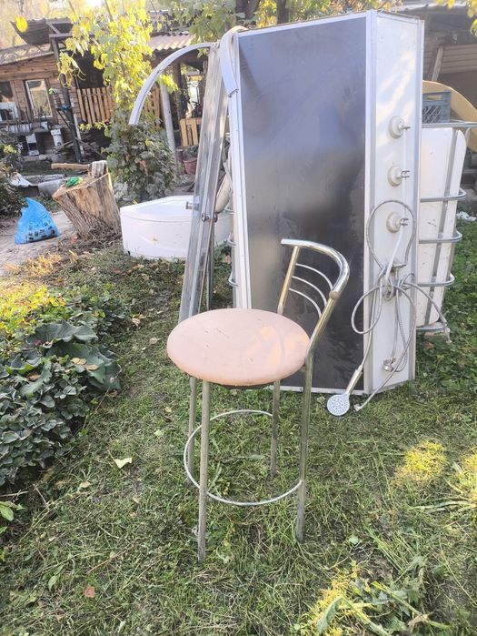 Стулья барные хромированые