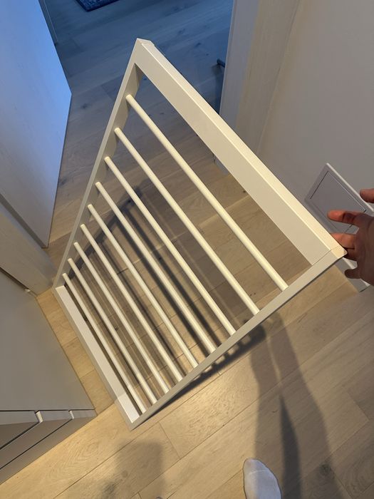 IKEA KOMPLEMENT Umeraş pantaloni culisant, alb, 100x58 cm