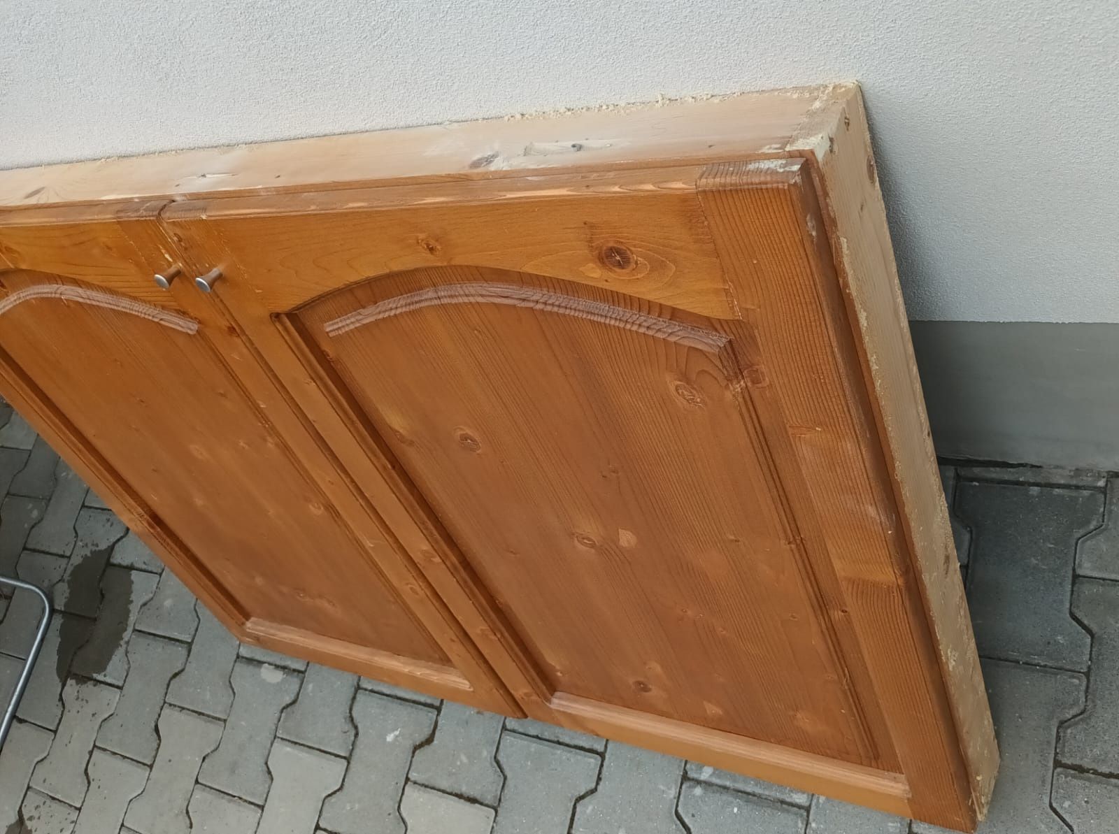 Uși  lemn cu toc  pt casa scărilor