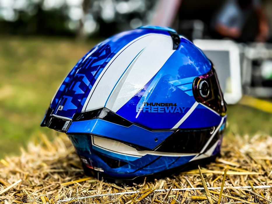 Casca Moto MT THUNDER 4 Freeway Blue