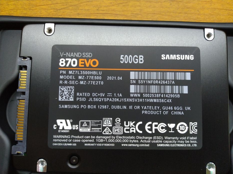 SSD Samsung evo 870 500GB