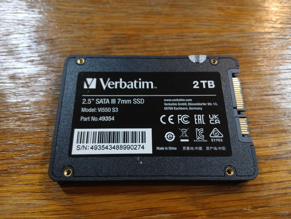 SSD verbatim 2TB (garantie 2027)