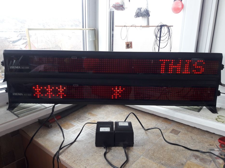 Vand 4 panouri scroll led programabile