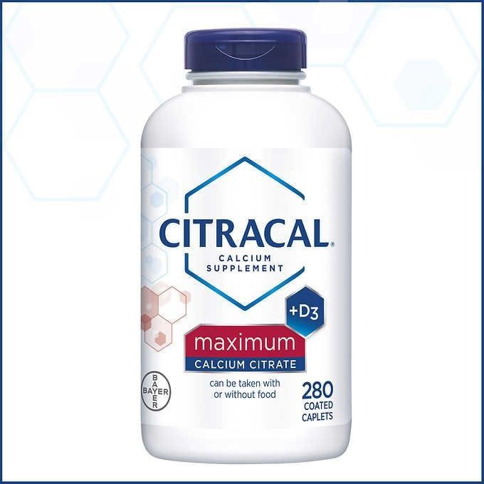 Комплекс цитрата кальция от Citracal Maximum 280 таблеток