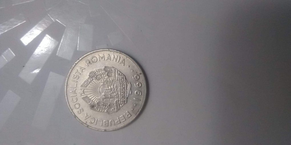 Moneda de 1 leu 1966