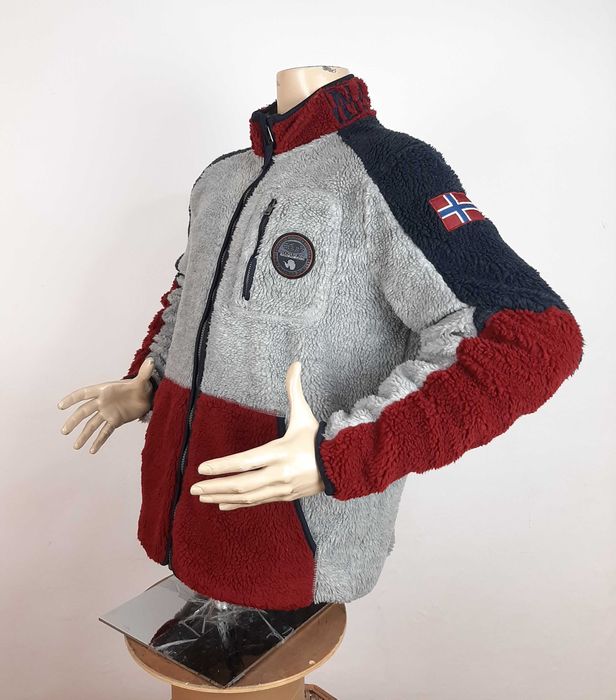 Napapijri Yupik Fleece - Оригинално мъжко поларено яке размер XL