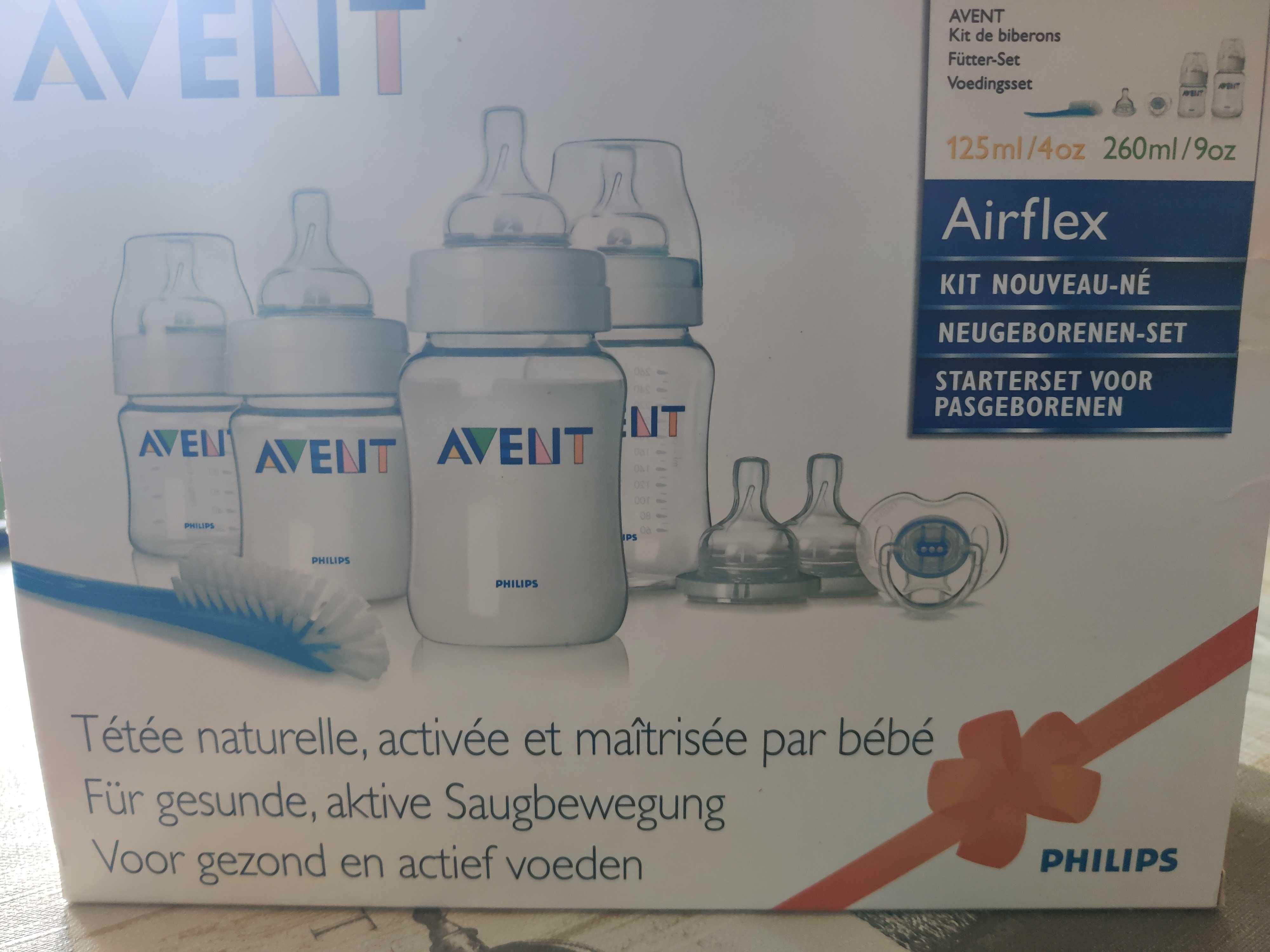 Шишета за хранене Avent +четка за измиване