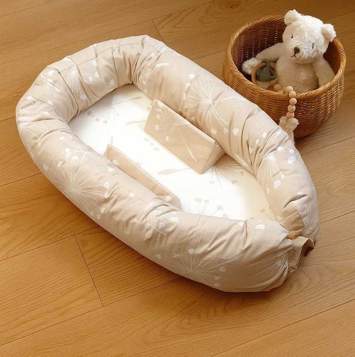 Rainy Бебешко гнездо за новородено Стандарт Бежови глухарчета