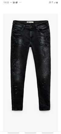 Blugi Zara skinny cu stropi model Dsquared2,44