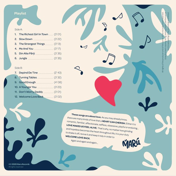 Vinil Maru - Welcome Love Back NOU