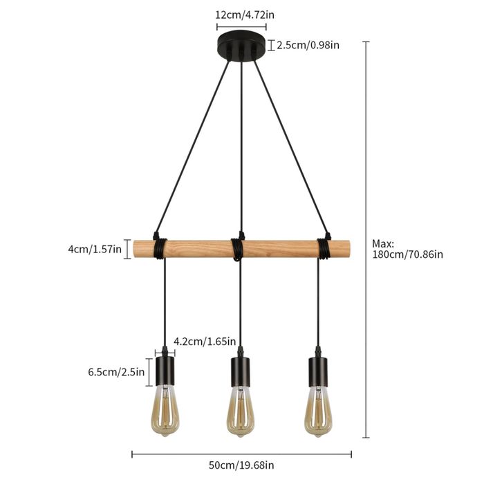 Висящ полюлей за трапезна маса