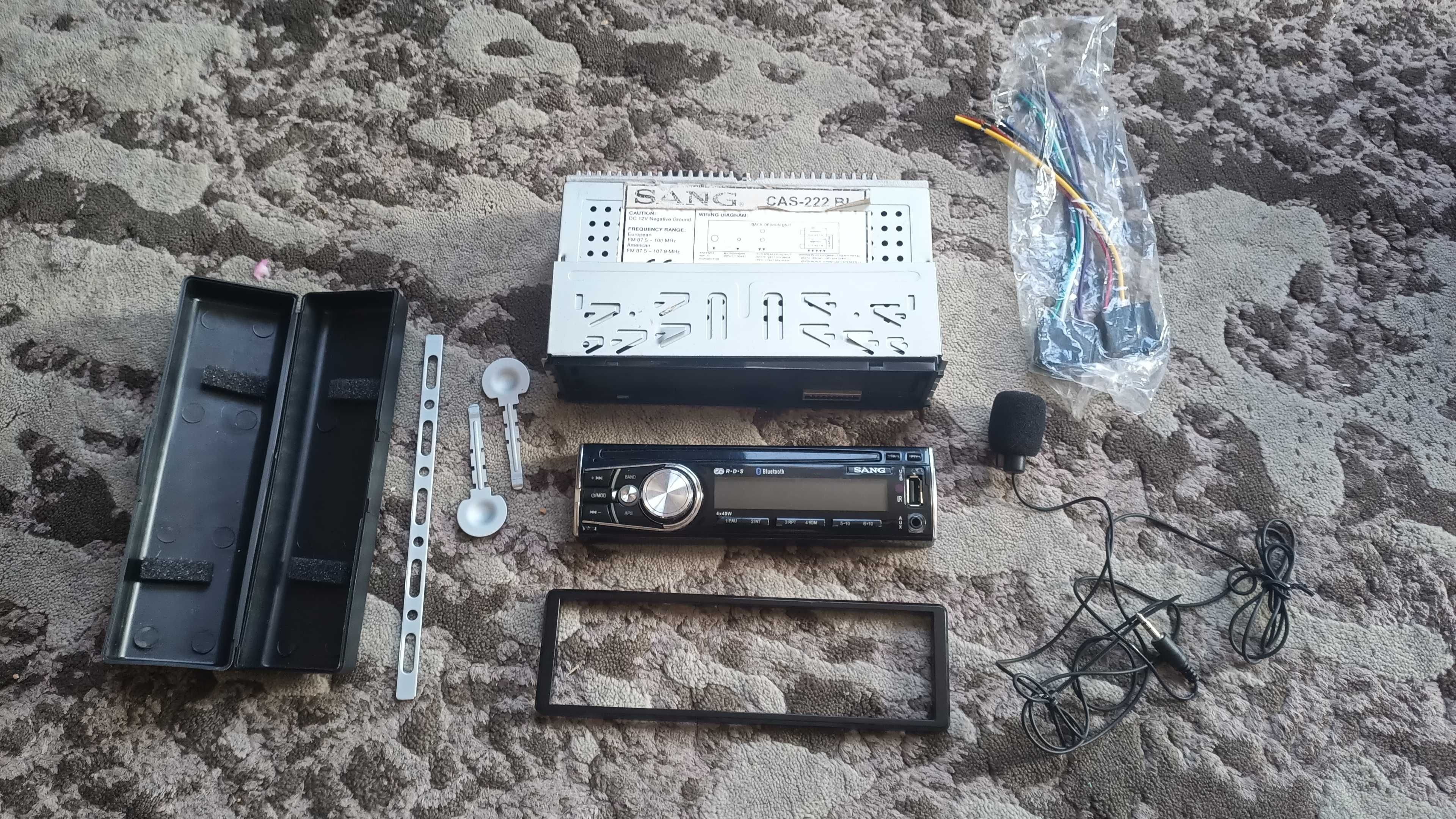 1 DIN SANG CAS-222 BL радио