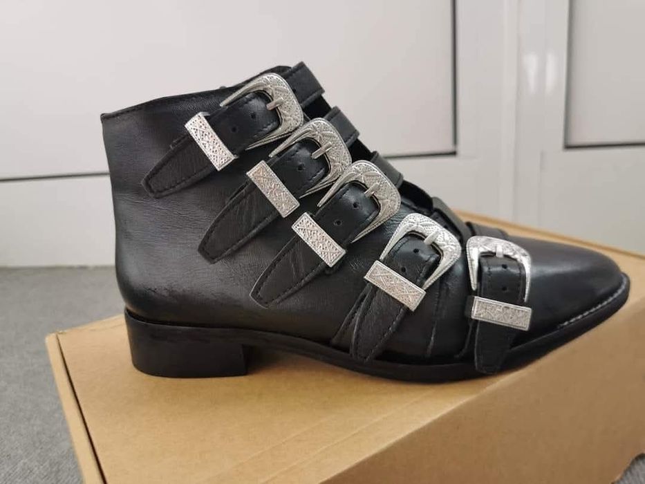 Дамски боти естествена кожа, размер 37 TOPSHOP