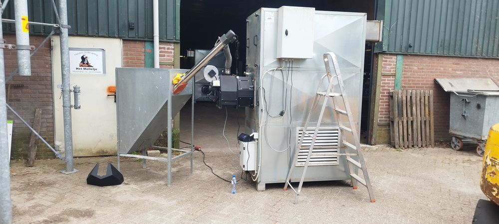 Generator aer cald pe peleți 100kW / 150kW / 200kW – vânzare sau închi