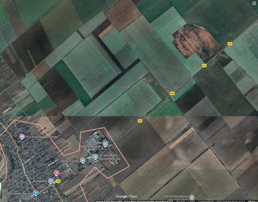 4 ha teren arabil în comuna Ciorani, Prahova