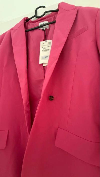 Sacou zara culoarea roz