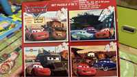 Set 4 puzzle cu personaje Cars