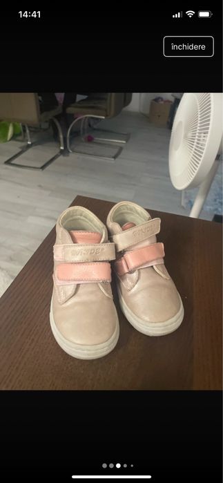 Ghete hokide piele cu talonet pt fete