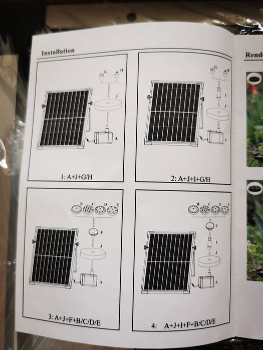 Kit de fântână solara cu pompa dubla