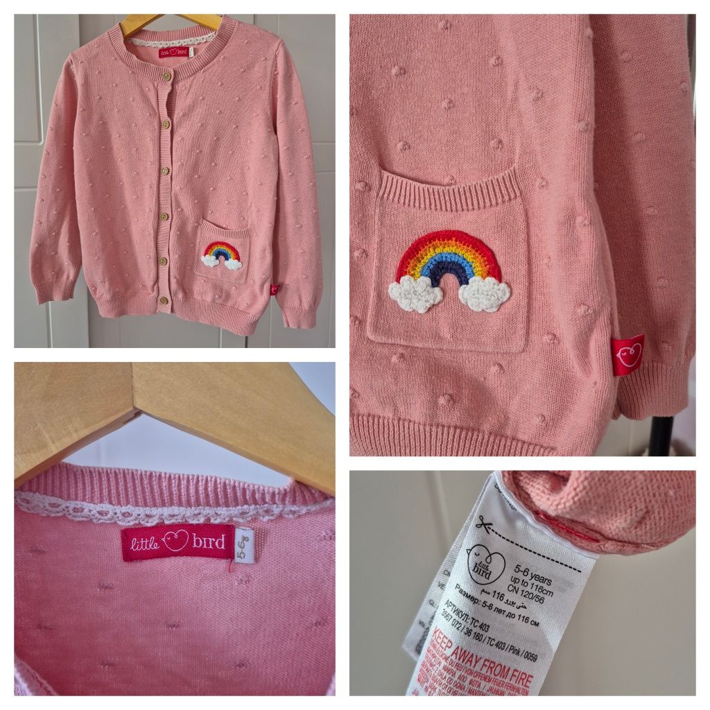 Дрешки жилетка,клин,екип Little bird,Joules,M&S,Zara,Next 5-6г,116р