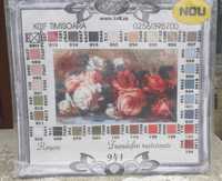 Krif 941 Trandafiri rasturnati - pinza imprimata pentru goblen