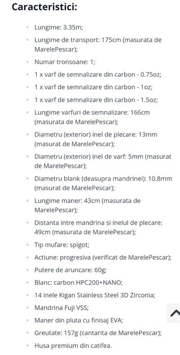 2 lansete shimano aero x7 precision 11ft, 3,35m și husa shimano aero