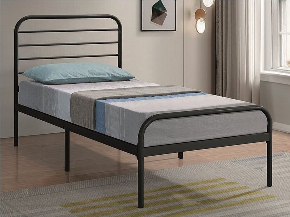 Pat metalic detașabil cu saltea 1 persoana