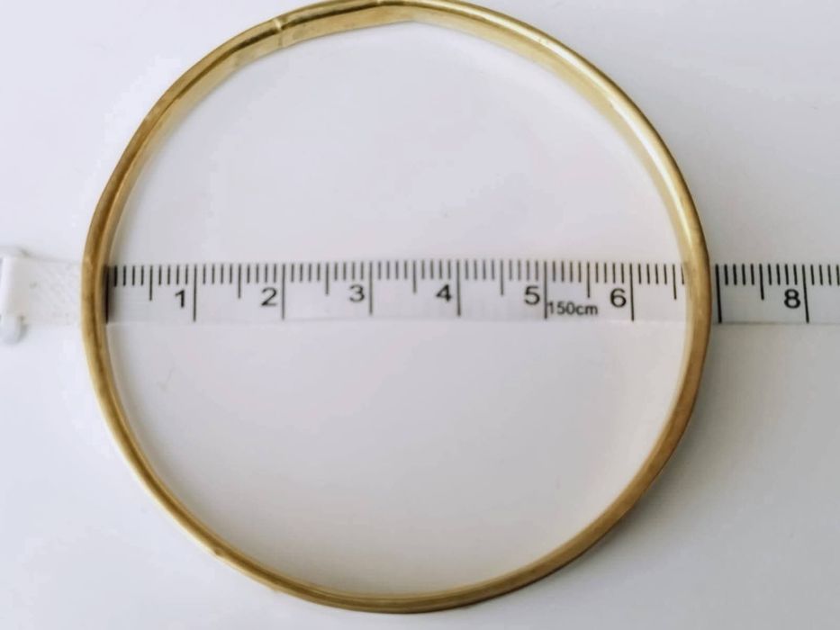 Veche bratara din alama cu sidef incrustat