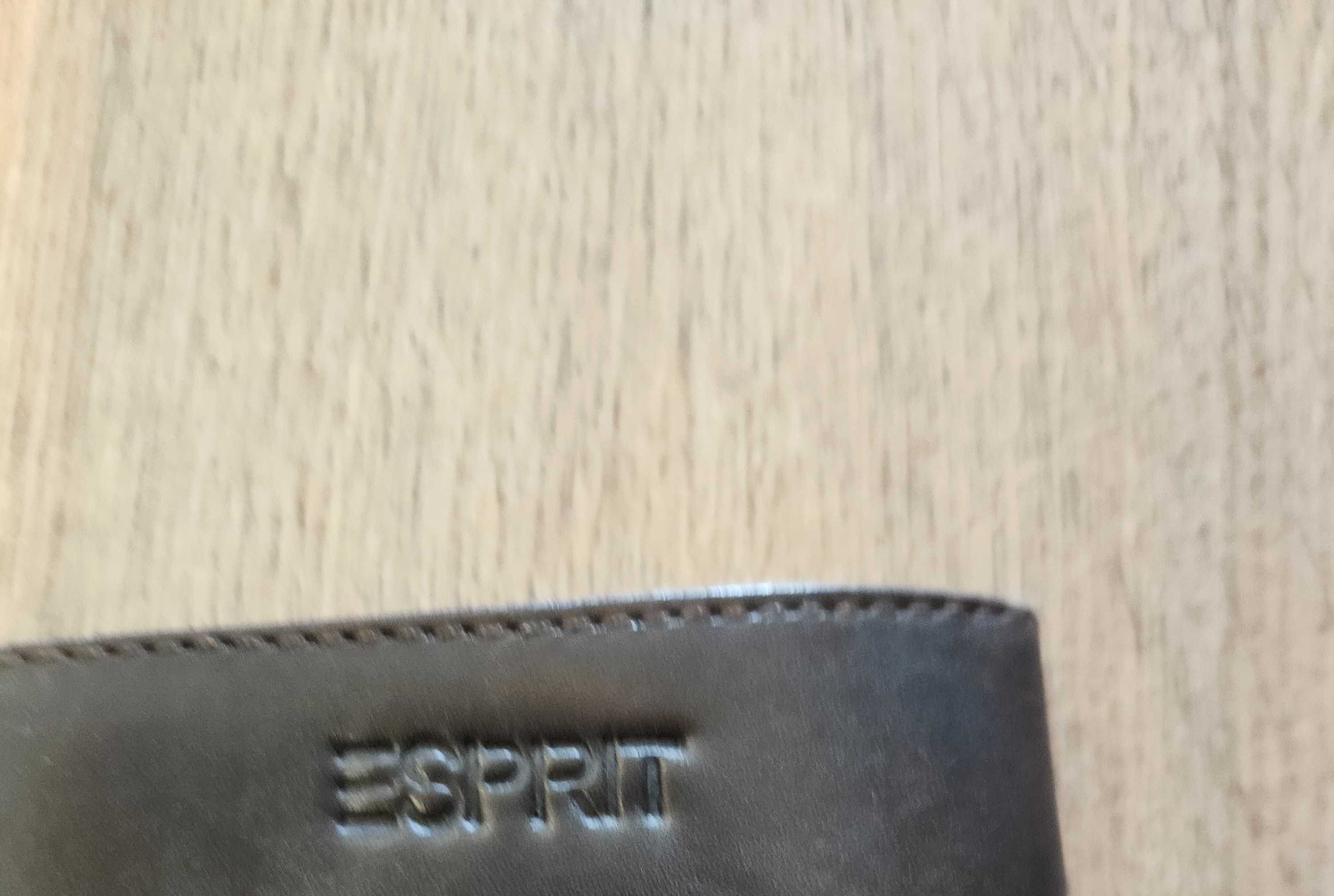 Ботуши Esprit естествена кожа в кафяво нови