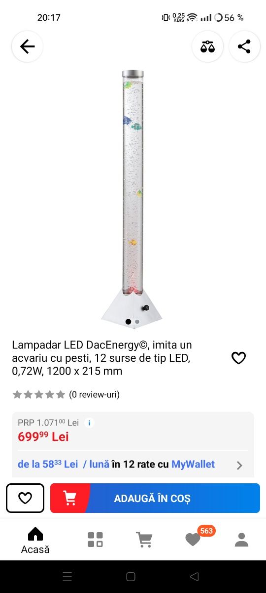 Lampadar Led Fish 120 cm multicolor