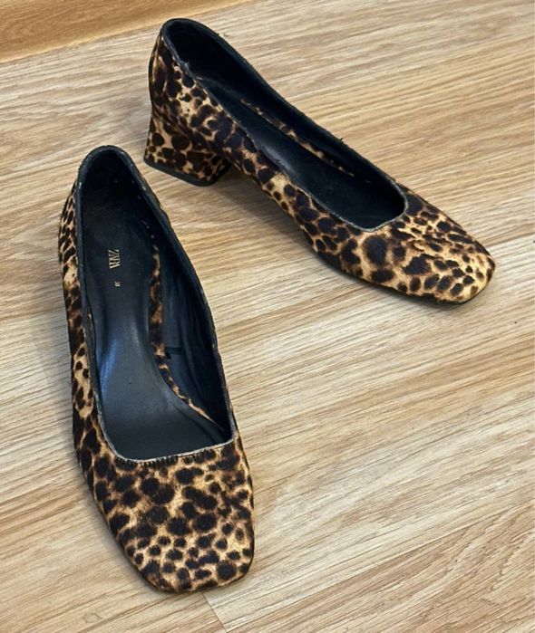Леопардовые туфли zara