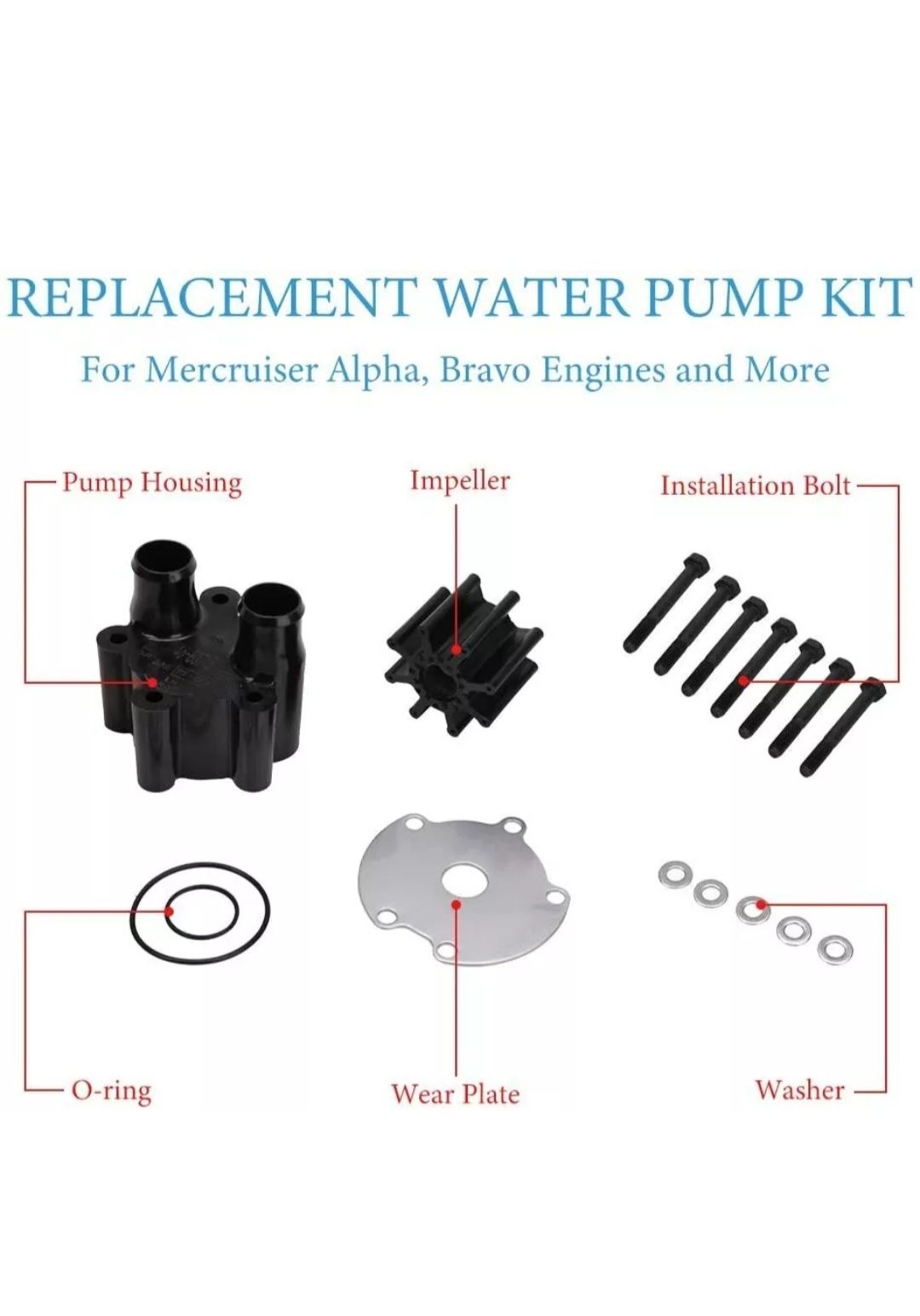 Ремонтен комплект водна помпа Mercury Marine / Mercruiser