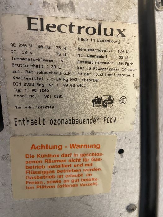 Хладилници на газ  и ток и фризери на 220 волта